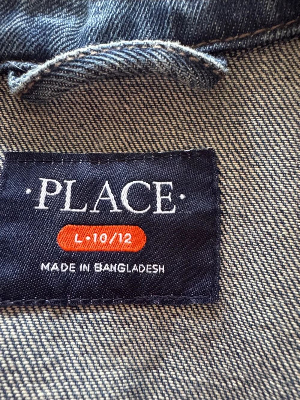 The Children's Place Light Blue Denim Trucker Jacket